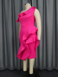 Grrly Grrls Fuchsia Ruffle Hem Plus Size Dress 