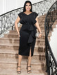 Grrly Grrls Noir Elegance Plus Size Dress 