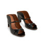 Grrly Grrls Colorblock Chunky Heel Mules 