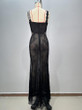 Grrly Grrls Noir Crystal Lace Keyhole Gown 