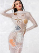 Grrly Grrls Ethereal Starfish Sequin Maxi Dress  