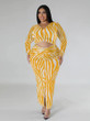 Grrly Grrls Zebra Allure Plus Size Midi Dress  