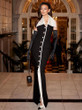 Grrly Grrls Noir Essence – Backless Black Button Gown 