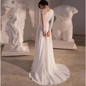 Grrly Grrls Timeless Charm – One-Shoulder Chiffon Wedding Gown 