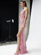  Luminous Allure Strapless Sequin Gown 