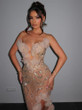 Champagne Reverie Sequin Gown  