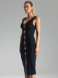  Obsidian Spark Bandage Dress 