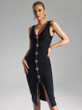  Obsidian Spark Bandage Dress 