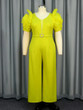 Roselight V-Neck Beaded Jumpsuit 
