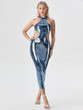  Midnight Tidal Midi Dress  