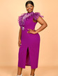Crimson Amethyst Dress — Plus Size 