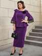 Velvet Mirage Dress — Plus Size
