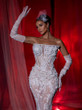 Moonlit Bloom Mermaid Gown