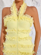Sunlit Lace Mini Dress