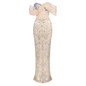 Champagne Muse Mesh Gown