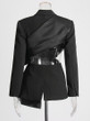 Grrly Grrls Velvet Edge Bow Blazer 