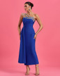  Sapphire Flame Midi Dress
 