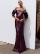 Velvet Garnet Gown 