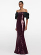 Velvet Garnet Gown 