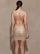Champagne Glimmer Mini Dress