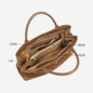 Suede Arc Bucket Bag