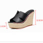 Grrly Grrls Strawbound Platform Wedges  
