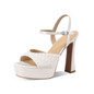 Silver Crest Platform Sandals