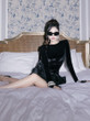 Grrly Grrls Tethered Plume Mini Dress 