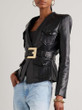 Grrly Grrls Tethered Obsidian Blazer Jacket 