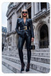 Grrly Grrls Tethered Obsidian Blazer Jacket 