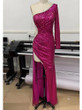 Grrly Grrls  One Shoulder Mesh Sequined Dress 