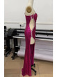 Grrly Grrls  One Shoulder Mesh Sequined Dress 