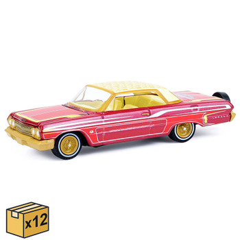 1963 Chevrolet Impala Lowrider - Michael Heralda Special Edition
12 Pieces in a Non-Returnable, Factory-Sealed Case