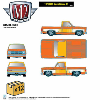 M2 Machines 1976 GMC Sierra Grande 15 - Orange Slice Die-cast