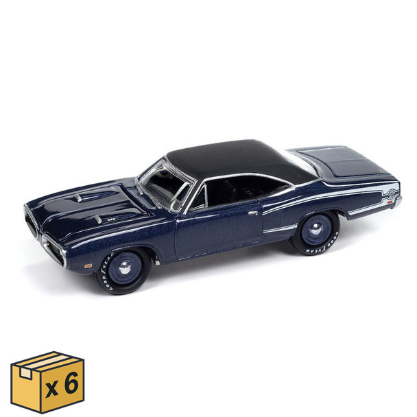 Johnny Lightning Mr Norms 1979 Dodge Super Bee in Plum Crazy Purple - 6 Piece Solid Case