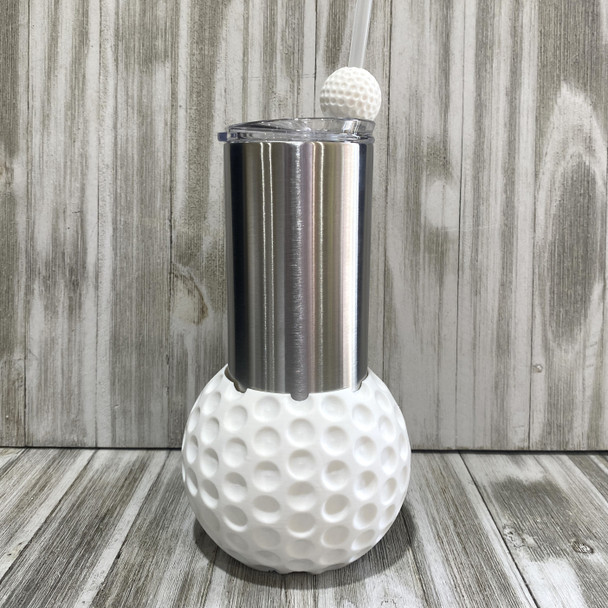 Golf Ball Straw Topper