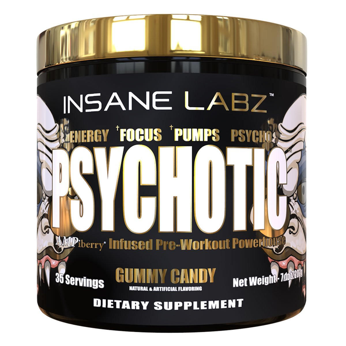 Insane Labz Psychotic Gold Extreme Pre Workout & Energy