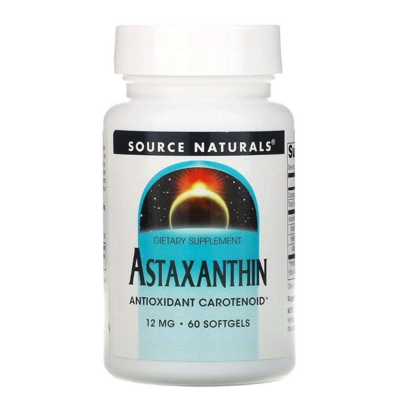Source Naturals Astaxanthin 12mg 60 Softgels Best Price Nutrition Retail Store 