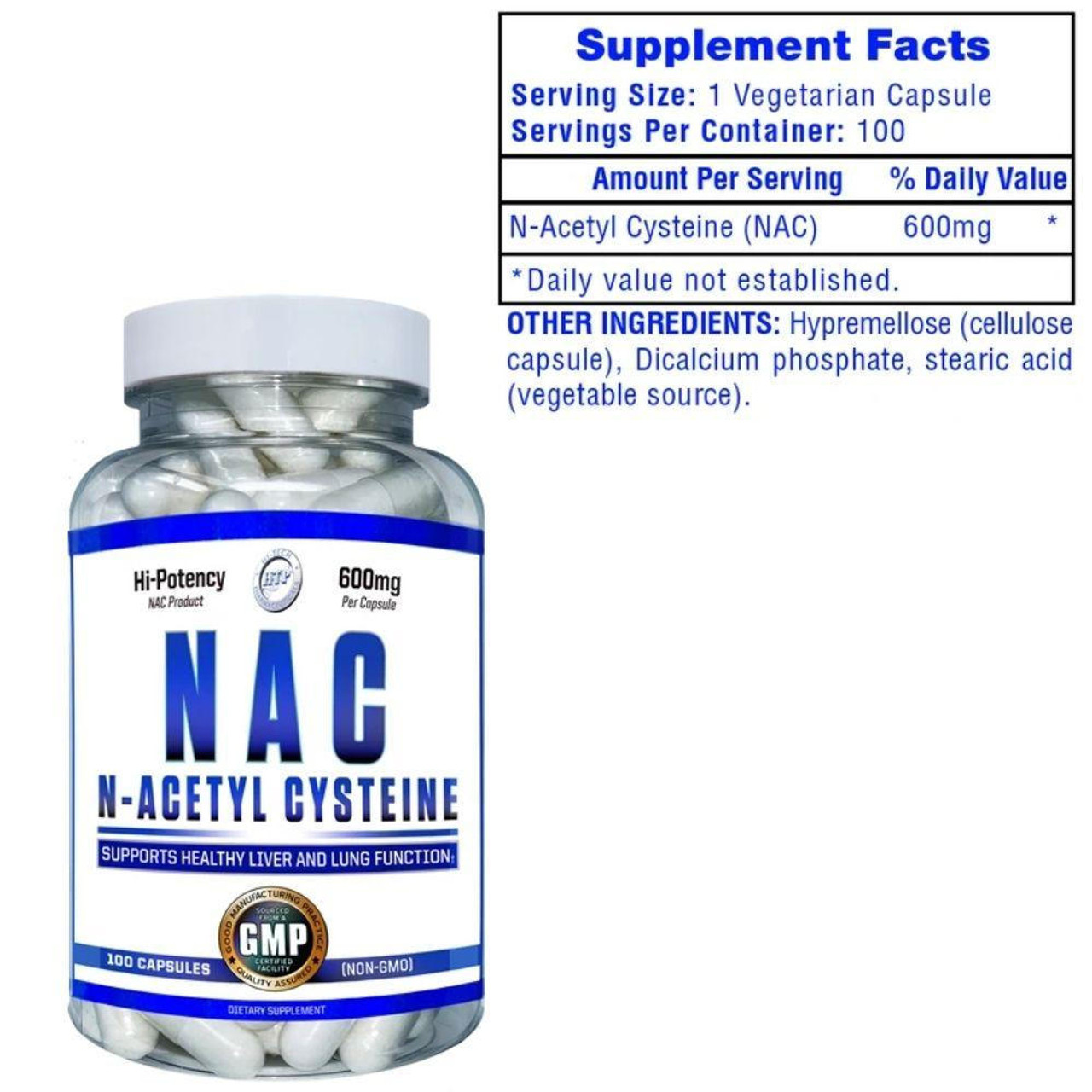 Hi-Tech Pharmaceuticals NAC 600mg Supports Liver & Lung Function