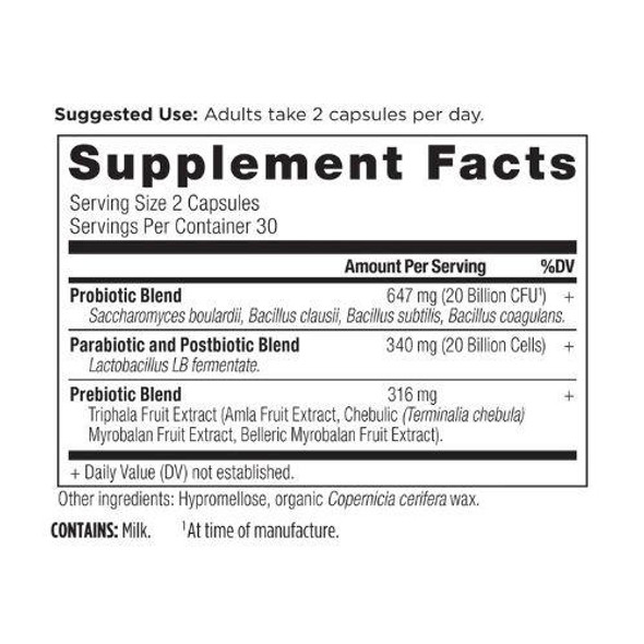  Ancient Nutrition SBO Probiotics Trinity 60ct 