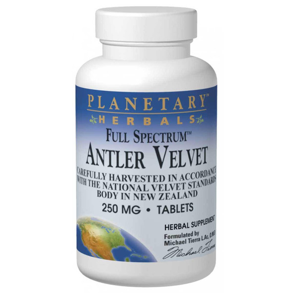  Planetary Herbals Full Spectrum Antler Velvet 250mg 30 Tabs 