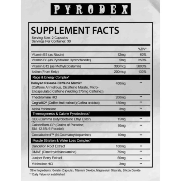  AfterDark Pyrodex Thermogenic 60 Capsules 