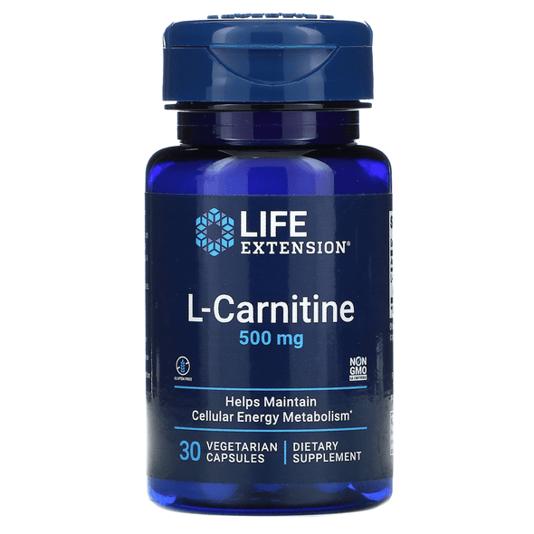  Life Extension L-Carnitine 500mg 30 Caps 