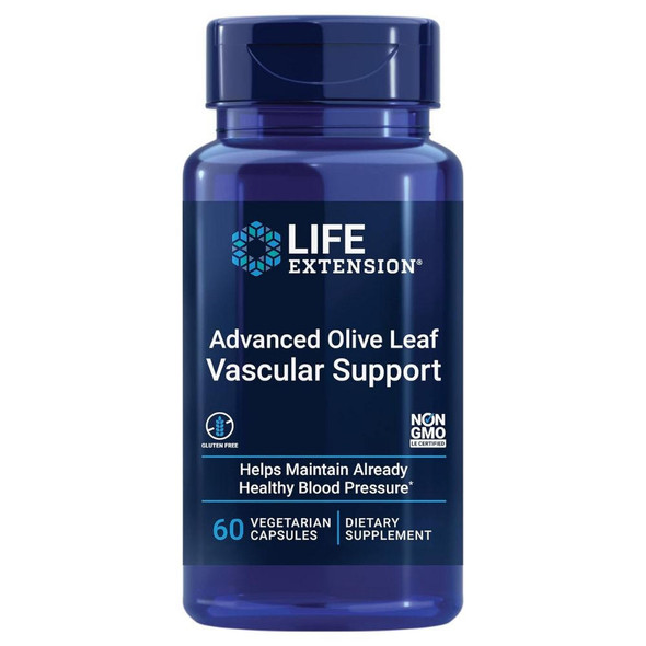  Life Extension Advanced Olive Leaf Vascular Support 60 Vege Caps 