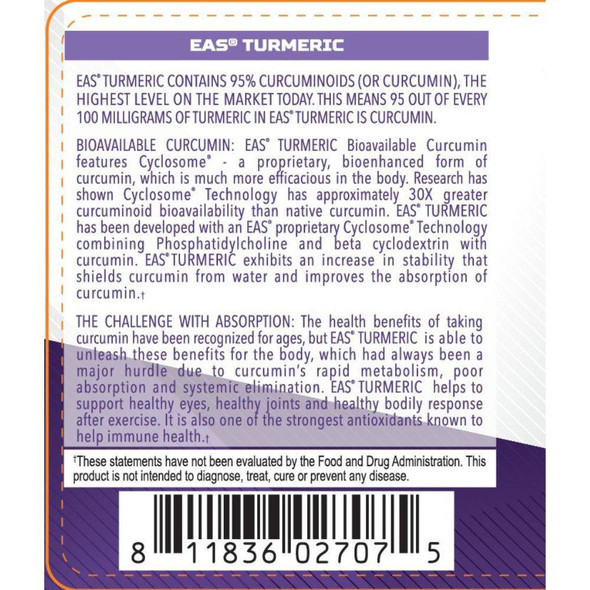  EAS Turmeric 500mg 120 Tablets 