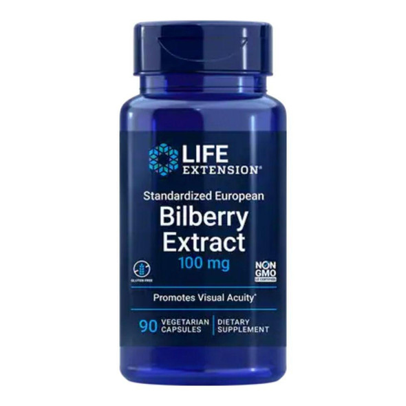  Life Extension Bilberry Extract 100mg 90VC 