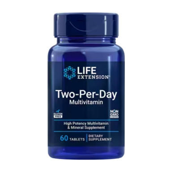  Life Extension Two-Per-Day TABS 60 Vege Tabs 