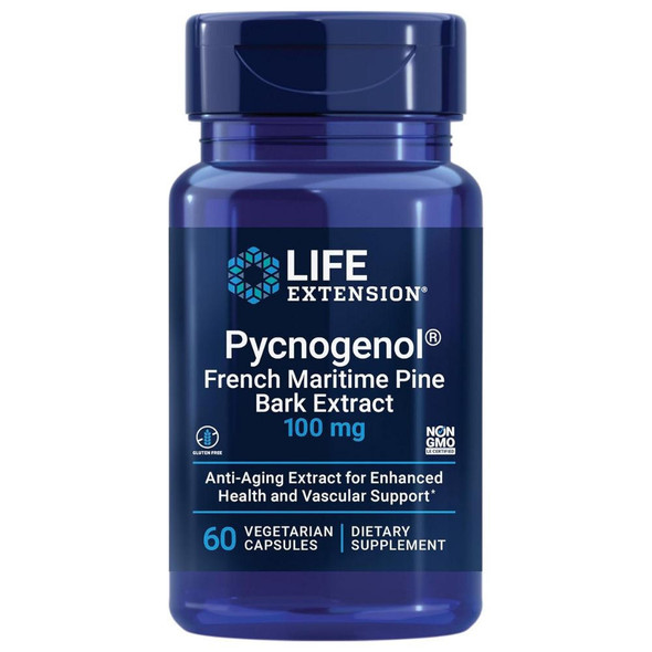  Life Extension Pycnogenol 100mg 60 Vege Caps 