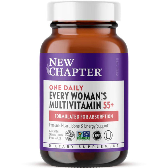  New Chapter Every Woman's Once Daily Multivitamin 55+ 24 Tablets 