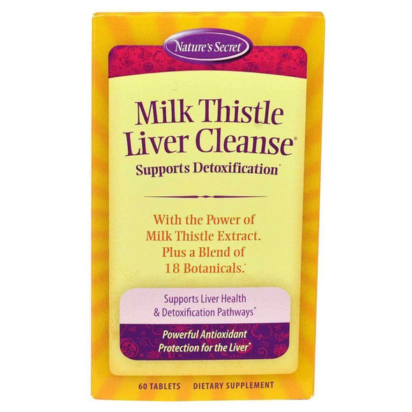  Nature's Secret Milk Thistle Liver Cleanse 60 Tabs 